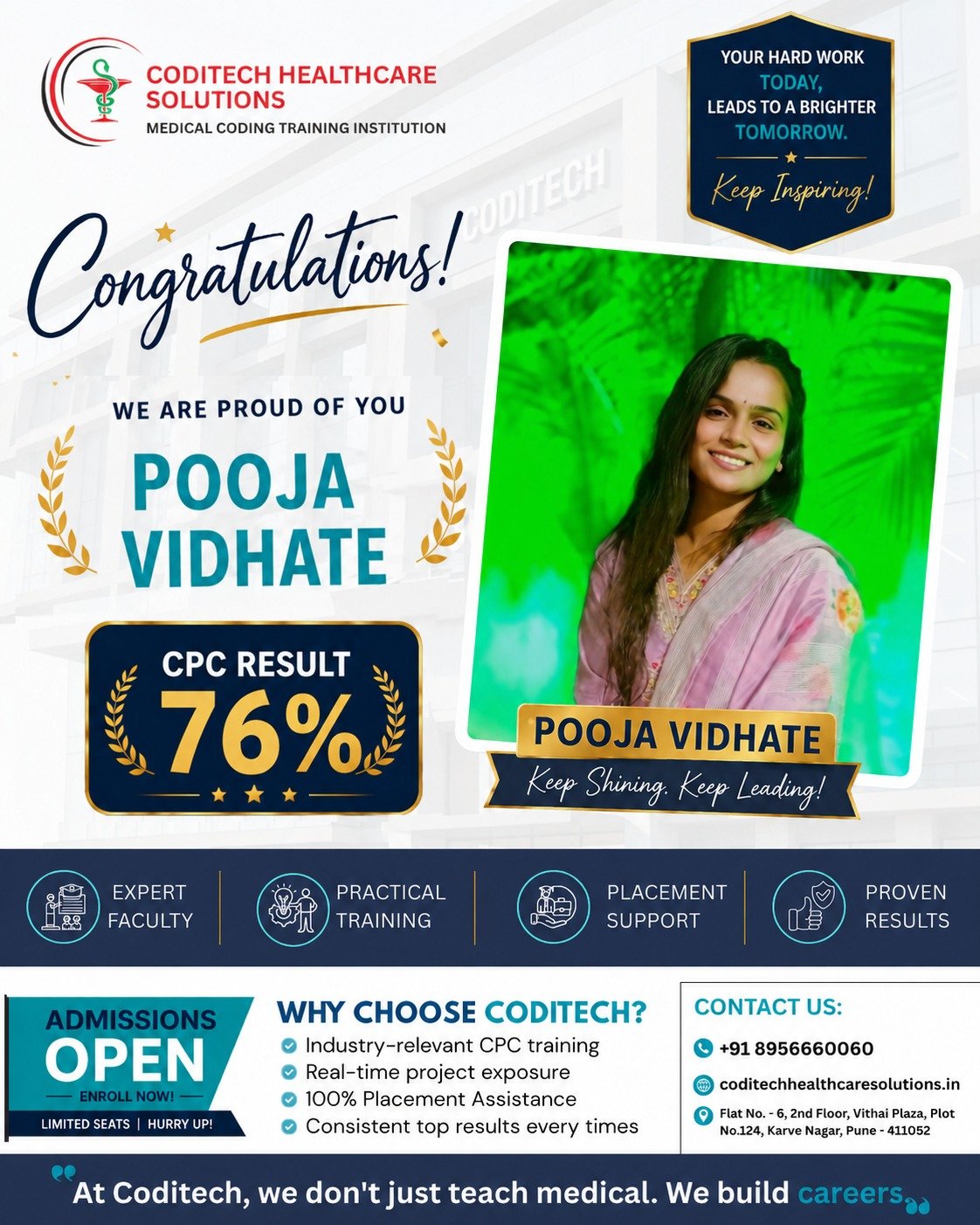 AAPC CPC SCORE-POOJA– 76%